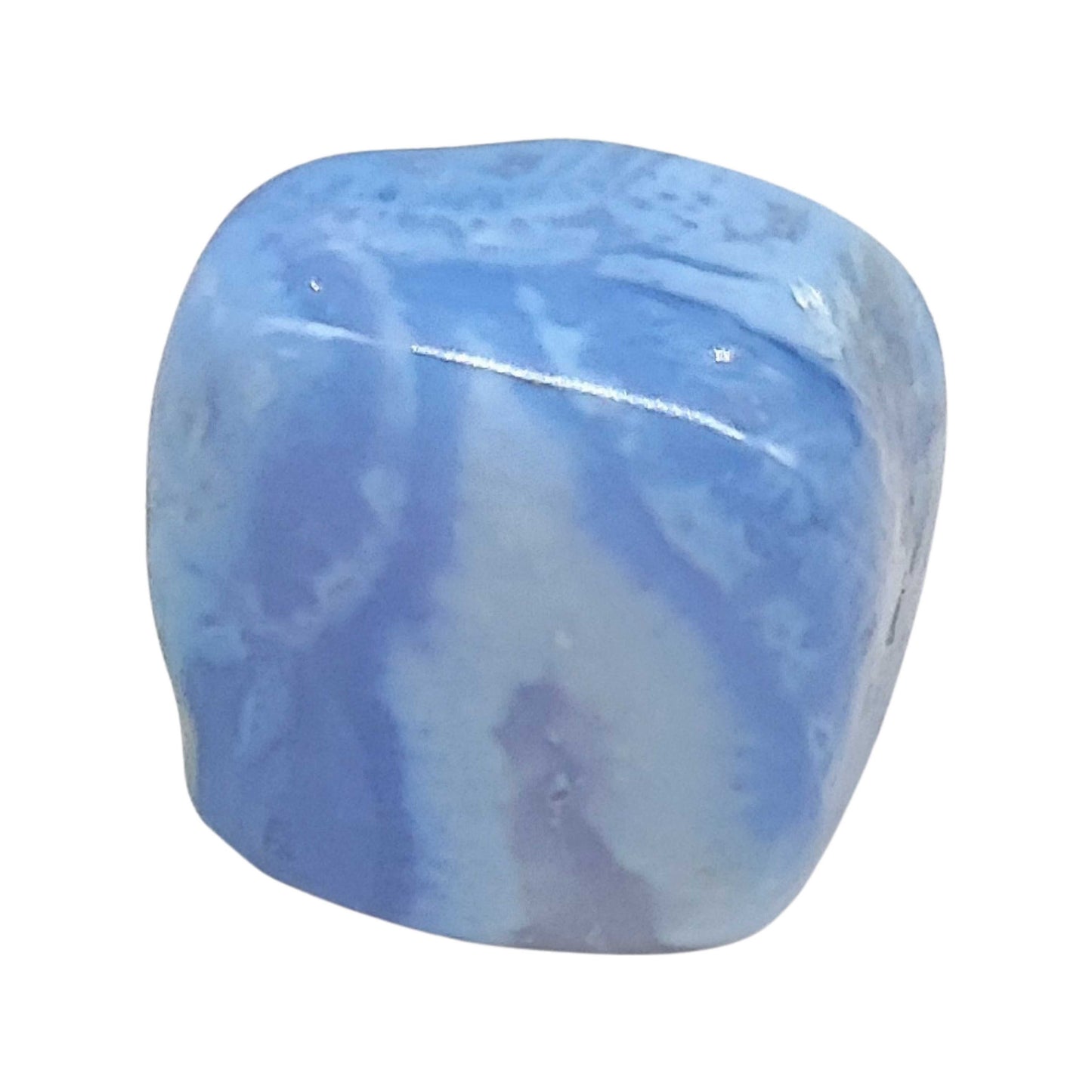 Stone -Blue Lace Agate  -Tumbled -Large -Large -Aromes Evasions 