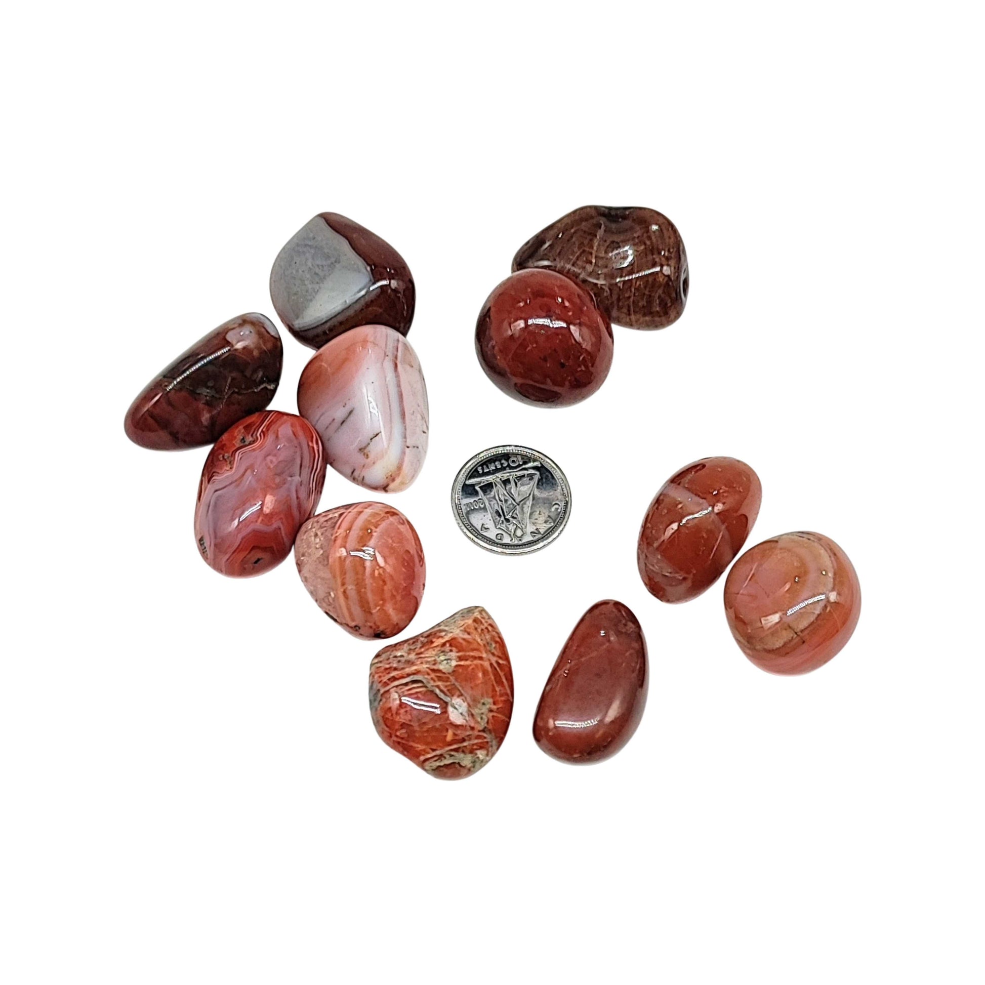 Stone -Carnelian -Tumbled -Medium -Medium -Aromes Evasions 