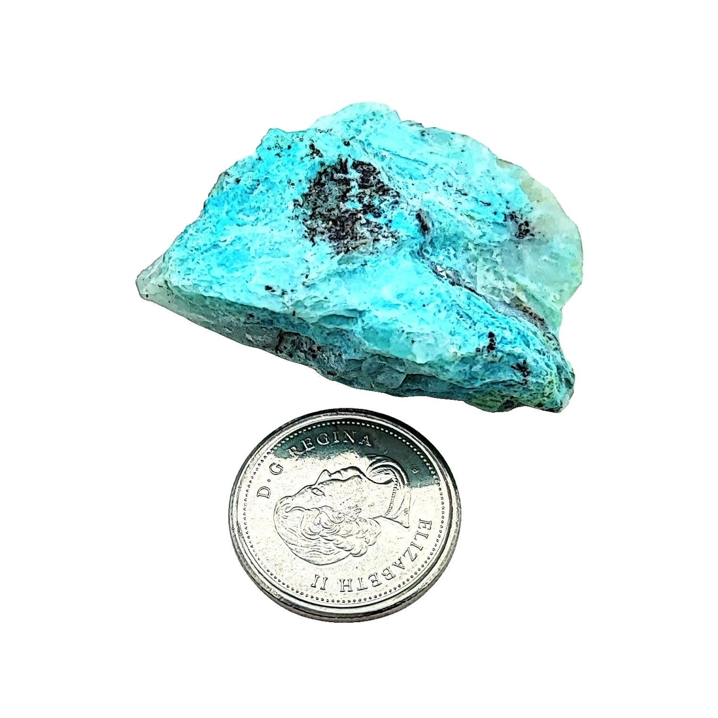 Stone -Chrysocolla -Crystal -Quartz -Rough -1" to 2" -Chunk -Aromes Evasions 