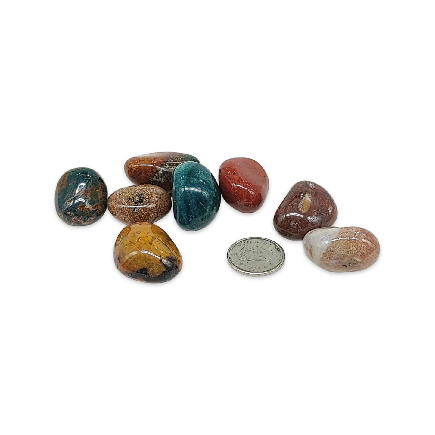 Stone -Fancy Jasper -Tumbled -Hematite -Aromes Evasions 