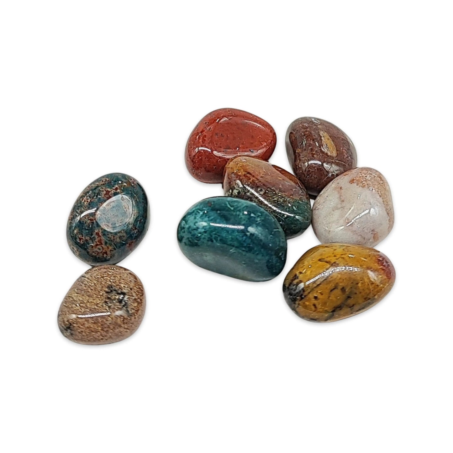 Stone -Fancy Jasper -Tumbled -Hematite -Aromes Evasions 