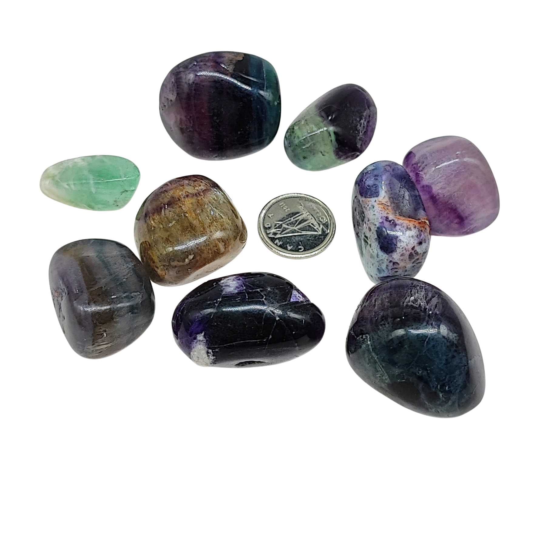 Stone -Fluorite Rainbow -Tumbled -Tumbled -Aromes Evasions 