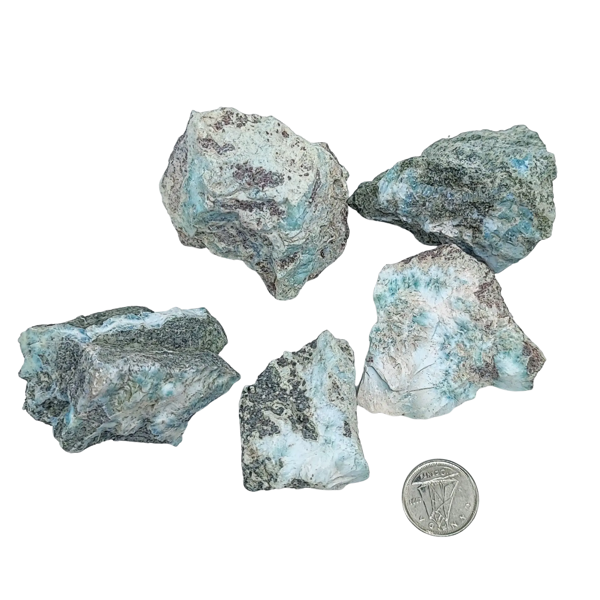 Stone -Larimar -Rough -Rough -Aromes Evasions 