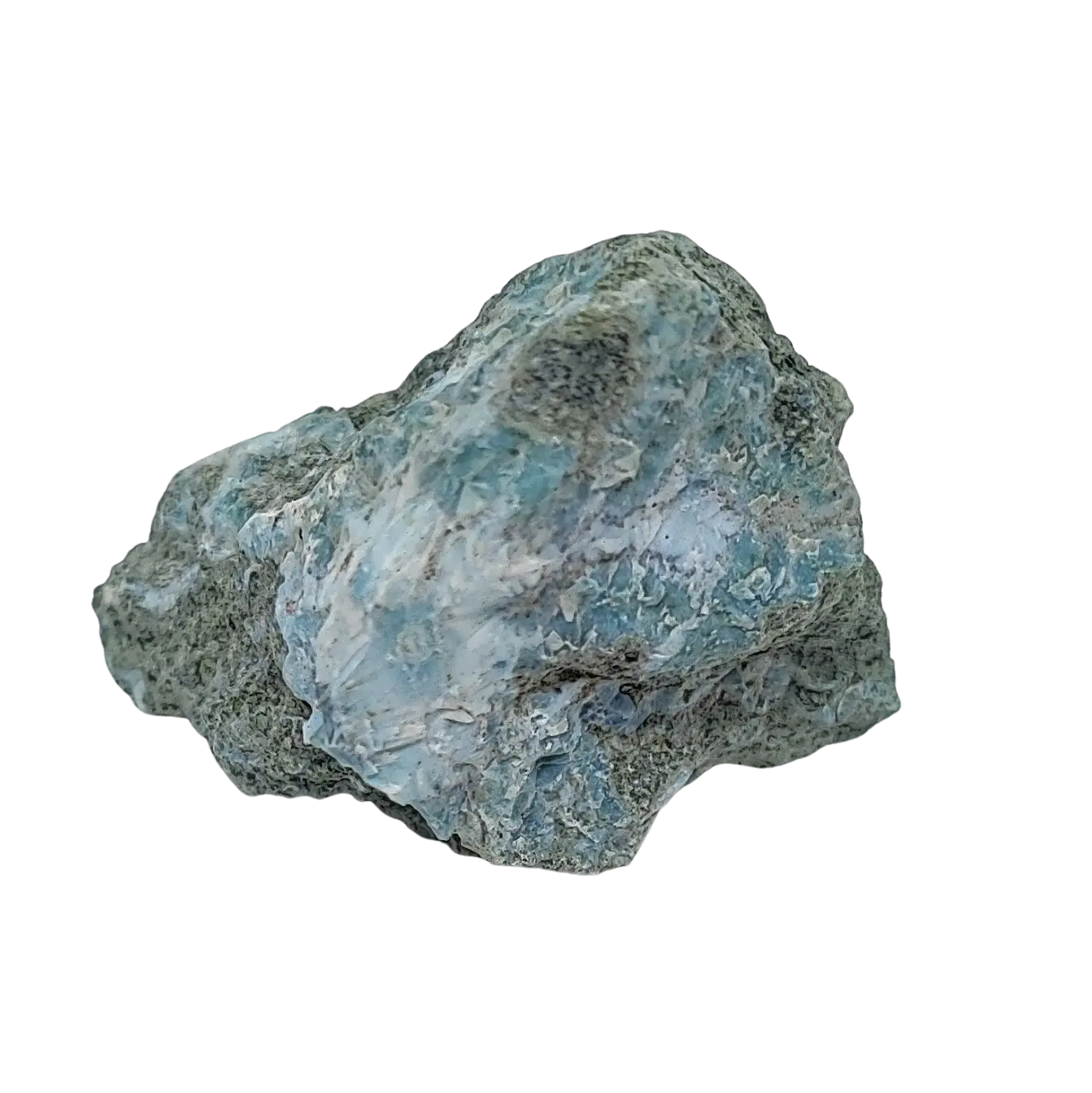 Stone -Larimar -Rough -Rough -Aromes Evasions 