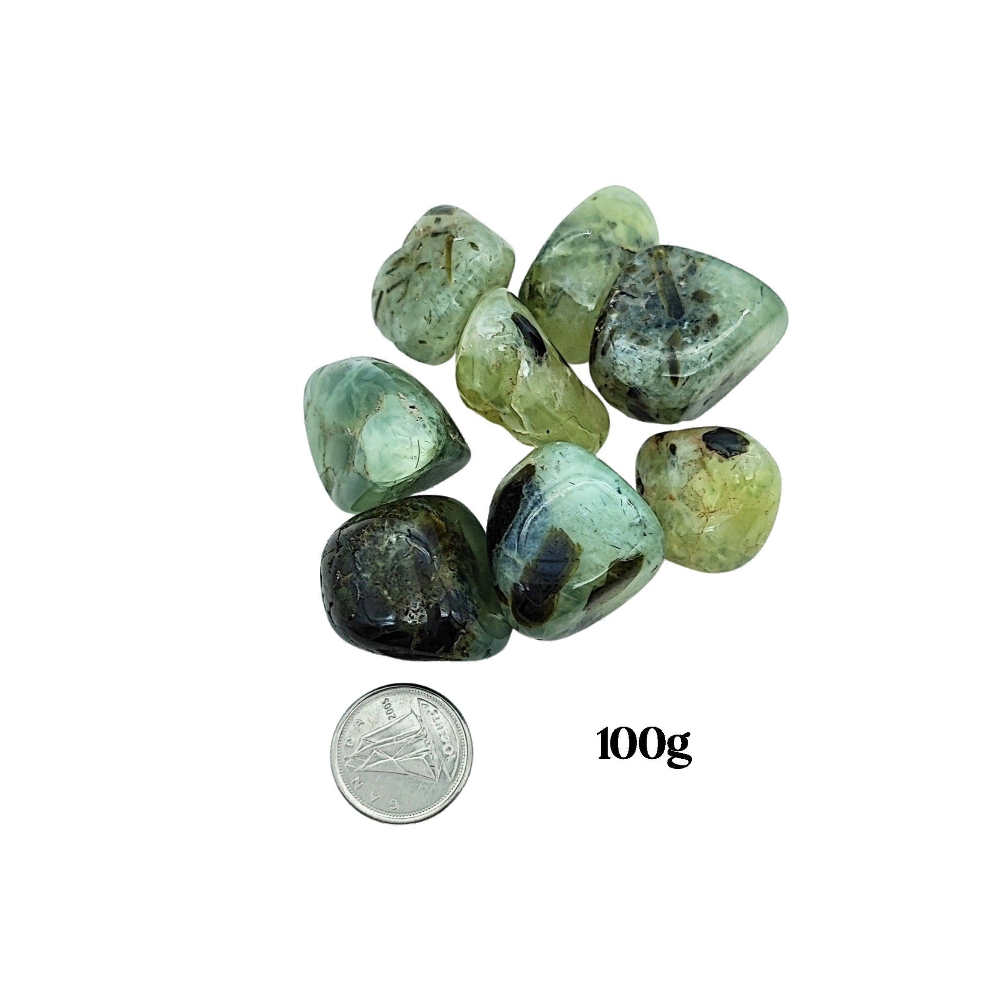 Stone -Prehnite -Rutile -Tumbled -Medium -Medium -Aromes Evasions 