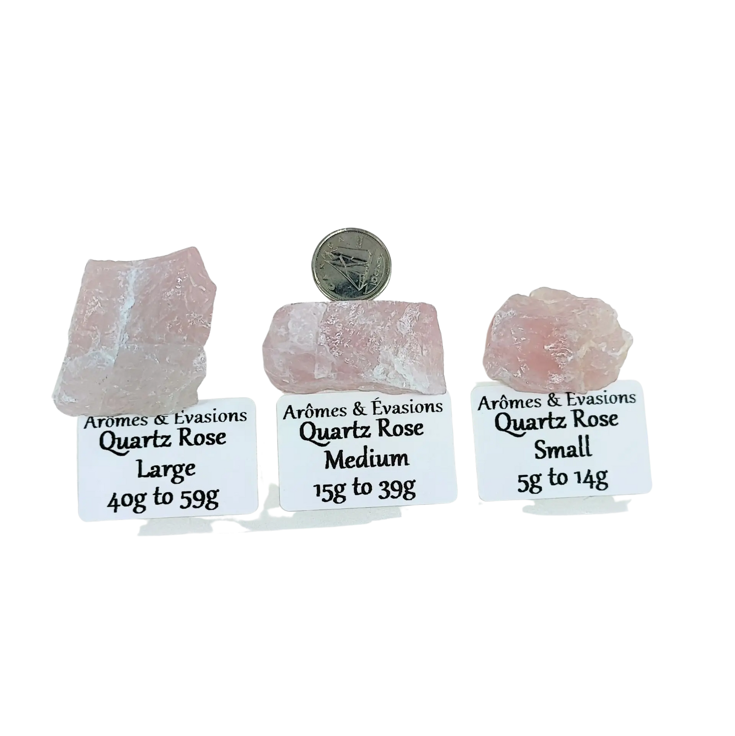 Stone -Rose Quartz -Rough -Rocks & Fossils -Aromes Evasions 