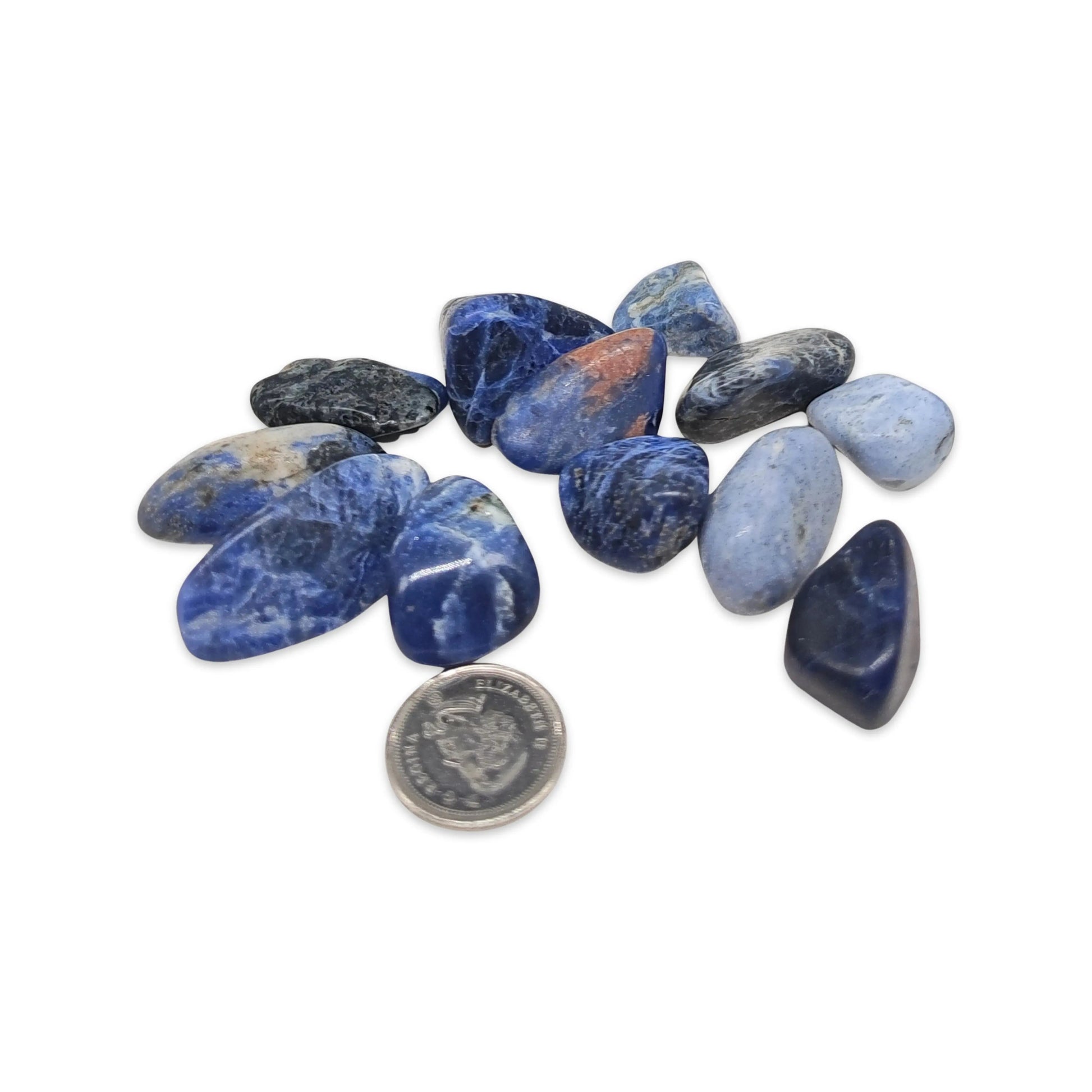 Stone -Sodalite -Tumbled -Extra Small -Extra Small -Aromes Evasions 