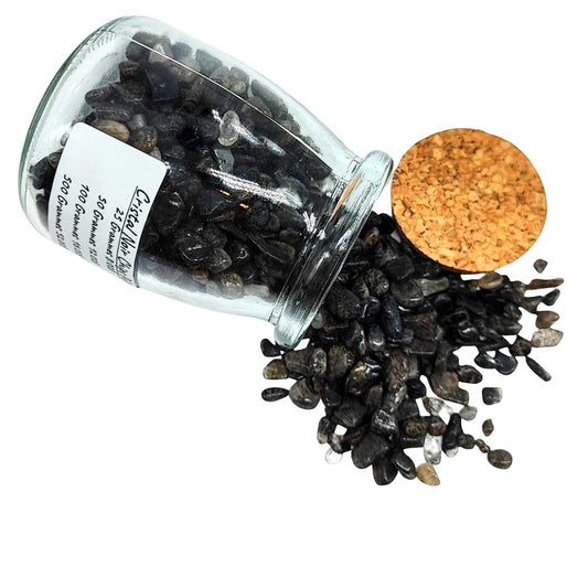 Stone -Tumbled Chips -Black Crystal Rutilated -Chips -Aromes Evasions 