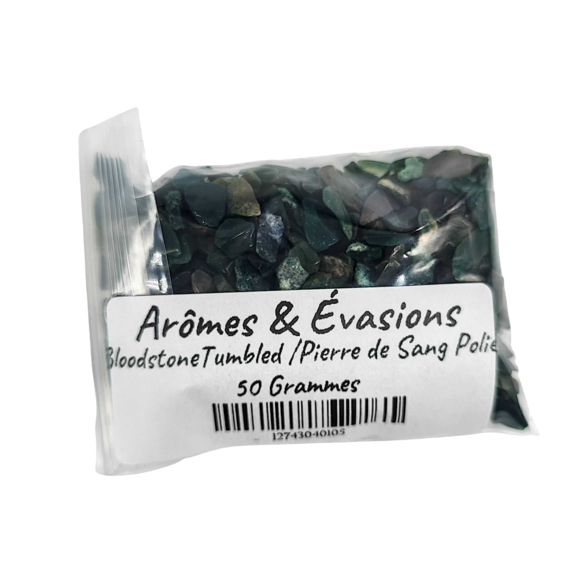 Stone -Tumbled Chips -Bloodstone -Chips -Aromes Evasions 