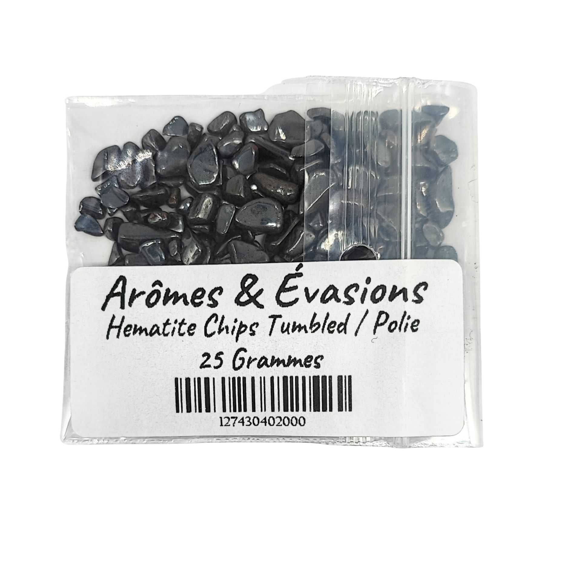 Stone -Tumbled Chips -Hematite -Chips -Aromes Evasions 