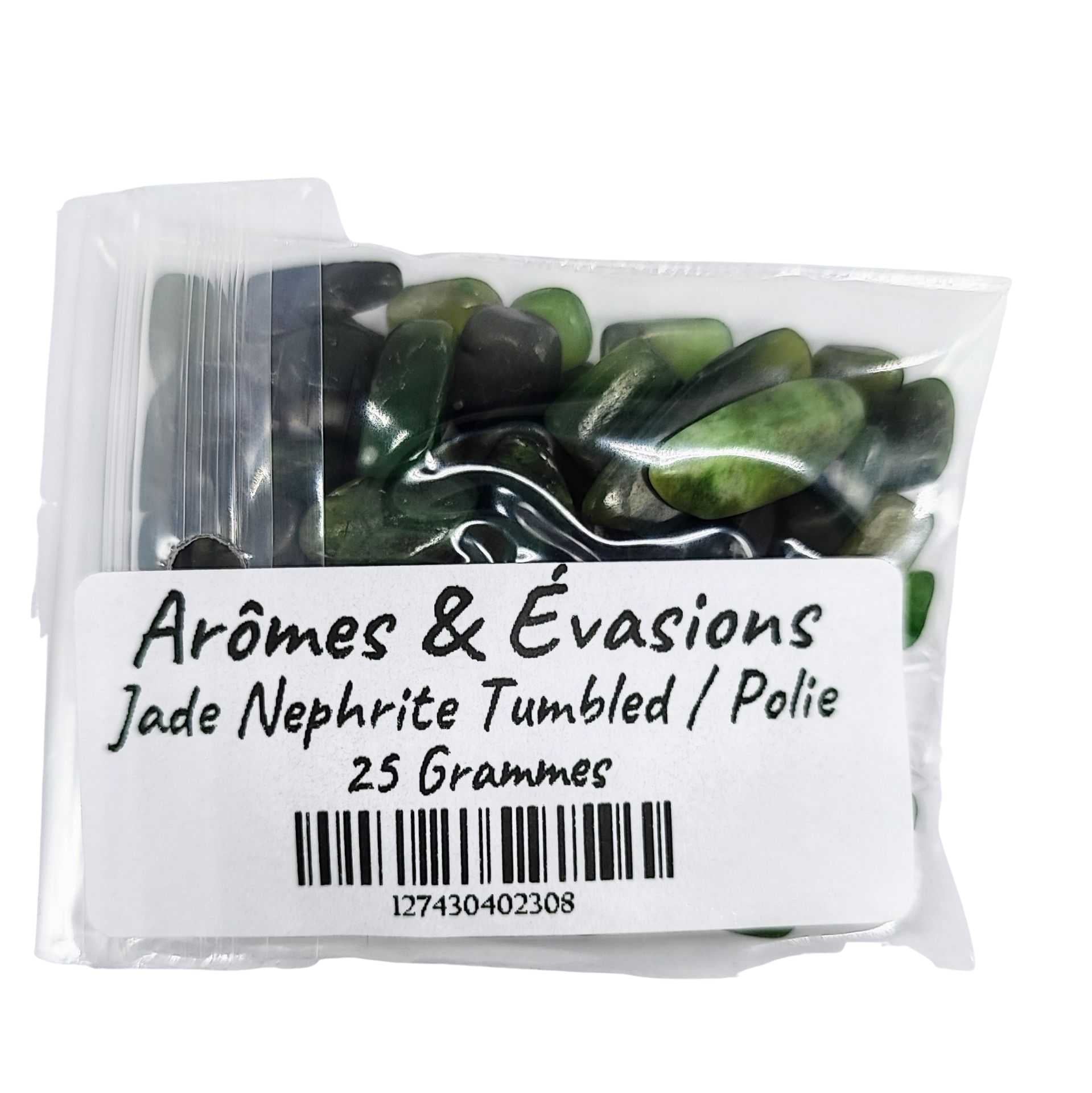 Stone -Tumbled Chips -Jade Nephrite -Chips -Aromes Evasions 