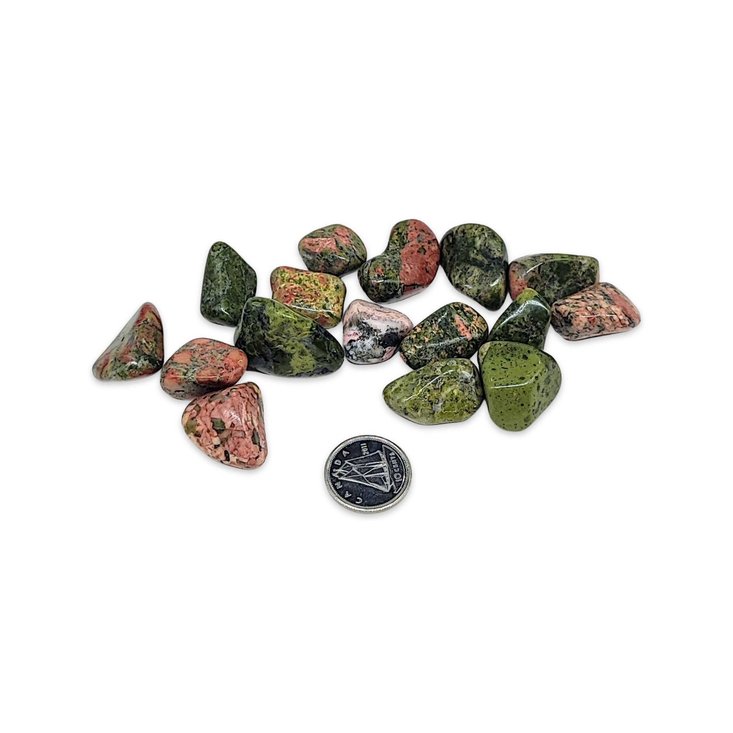Stone -Unakite -Tumbled -Small -Small -Aromes Evasions 