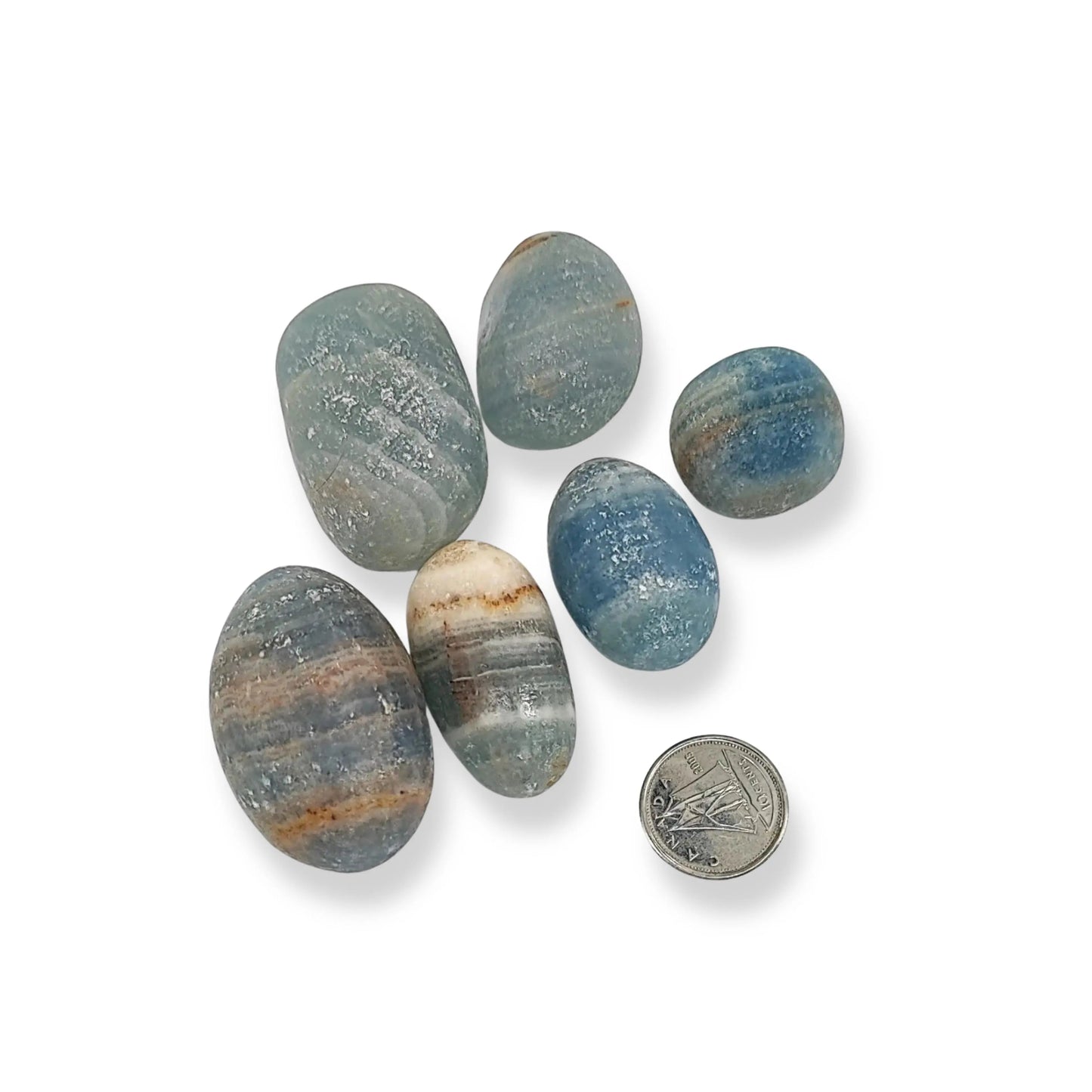 Stone -Blue Onyx -Tumbled -Tumbled -Aromes Evasions