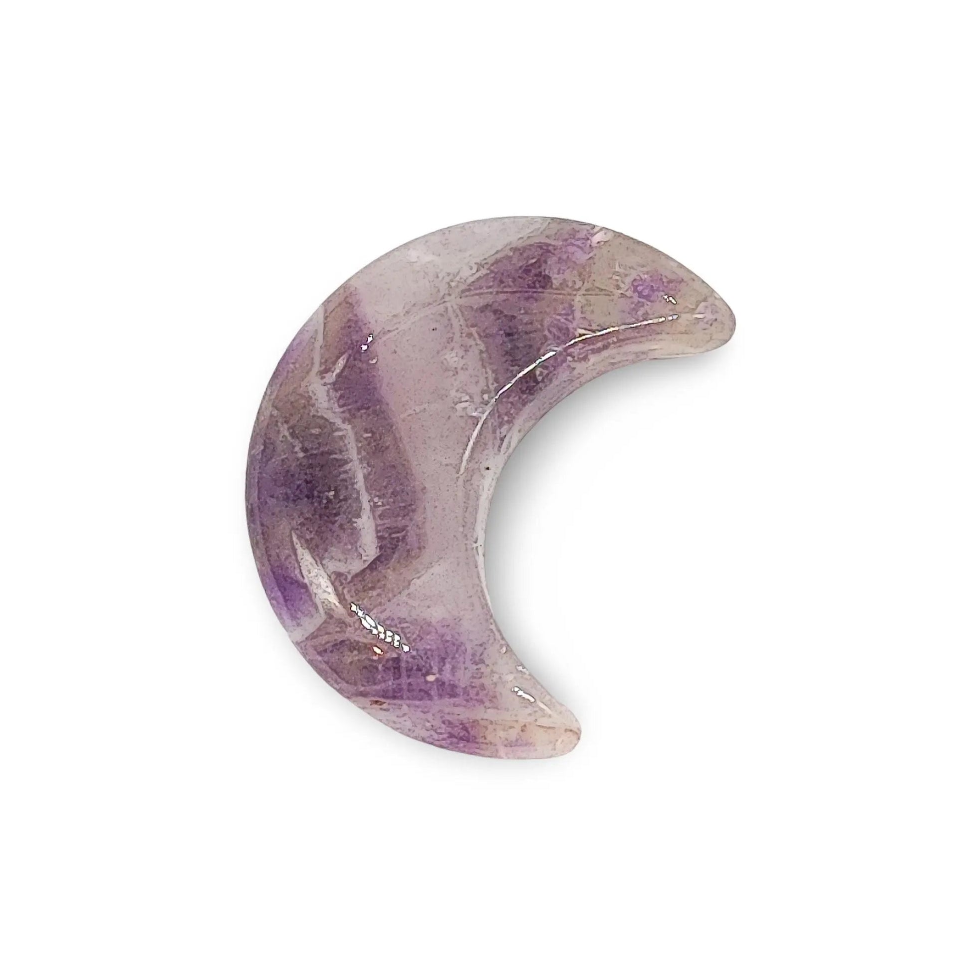 Stone -Natural Amethyst -Sculpture -Moon -Amethyst -Arômes & Évasions