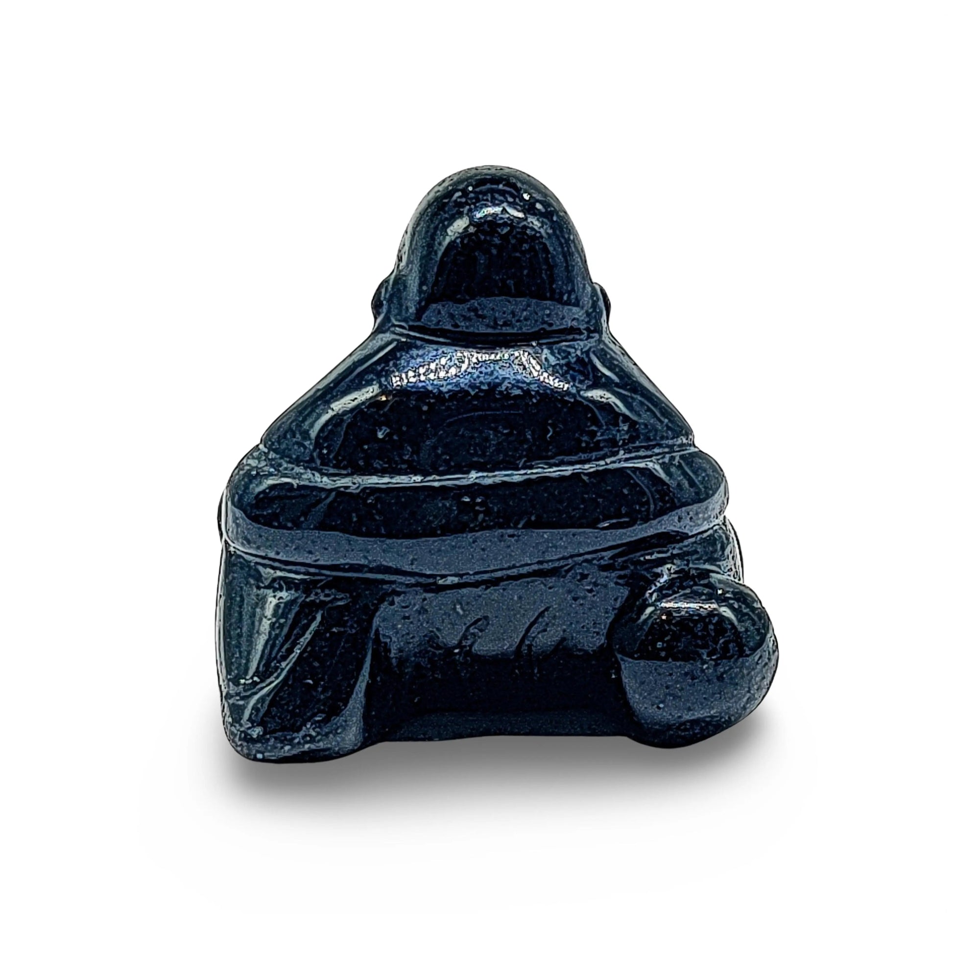 Stone -Natural Obsidian -Sculpture -Buddha - Arômes et Évasions