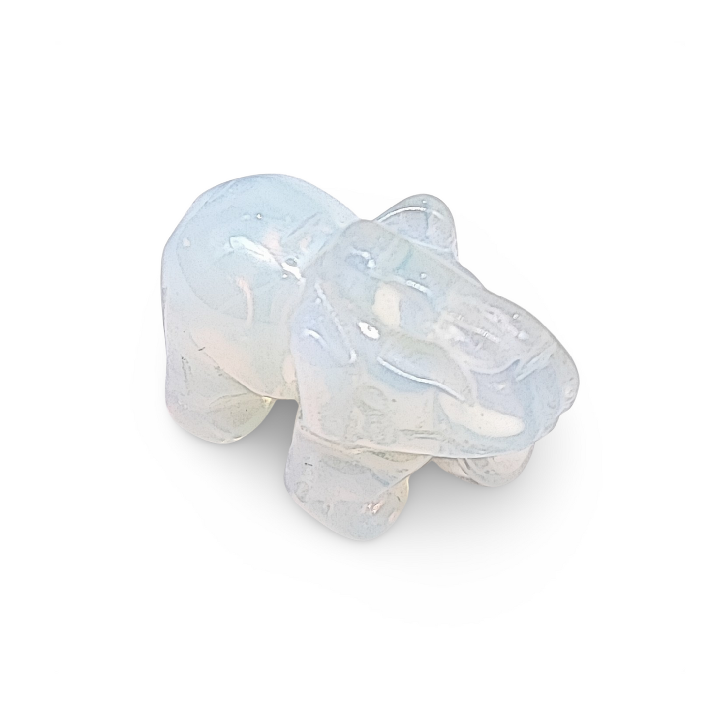 Stone -Natural Opalite -Sculpture -Elephant - Arômes et Évasions